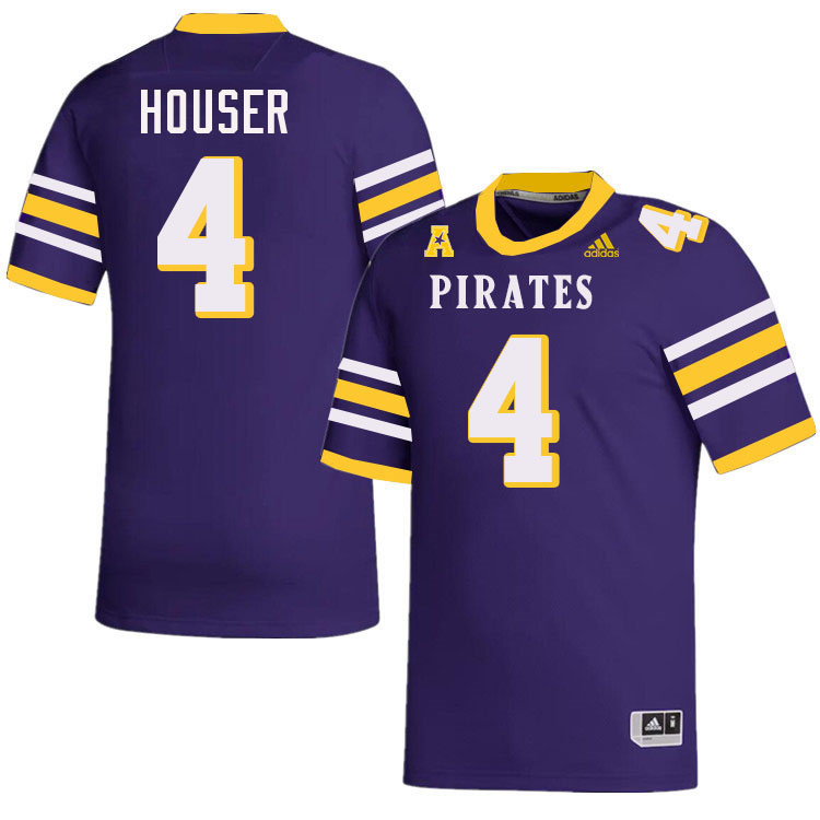 East Carolina Pirates #4 Katin Houser College Football Jerseys,Uniforms-Alternate Purple